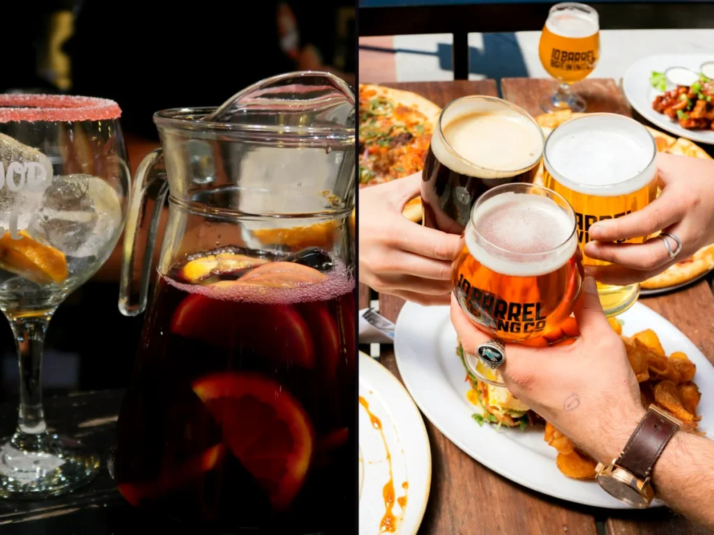 Barra libre de sangría y cerveza en la despedida de soltera